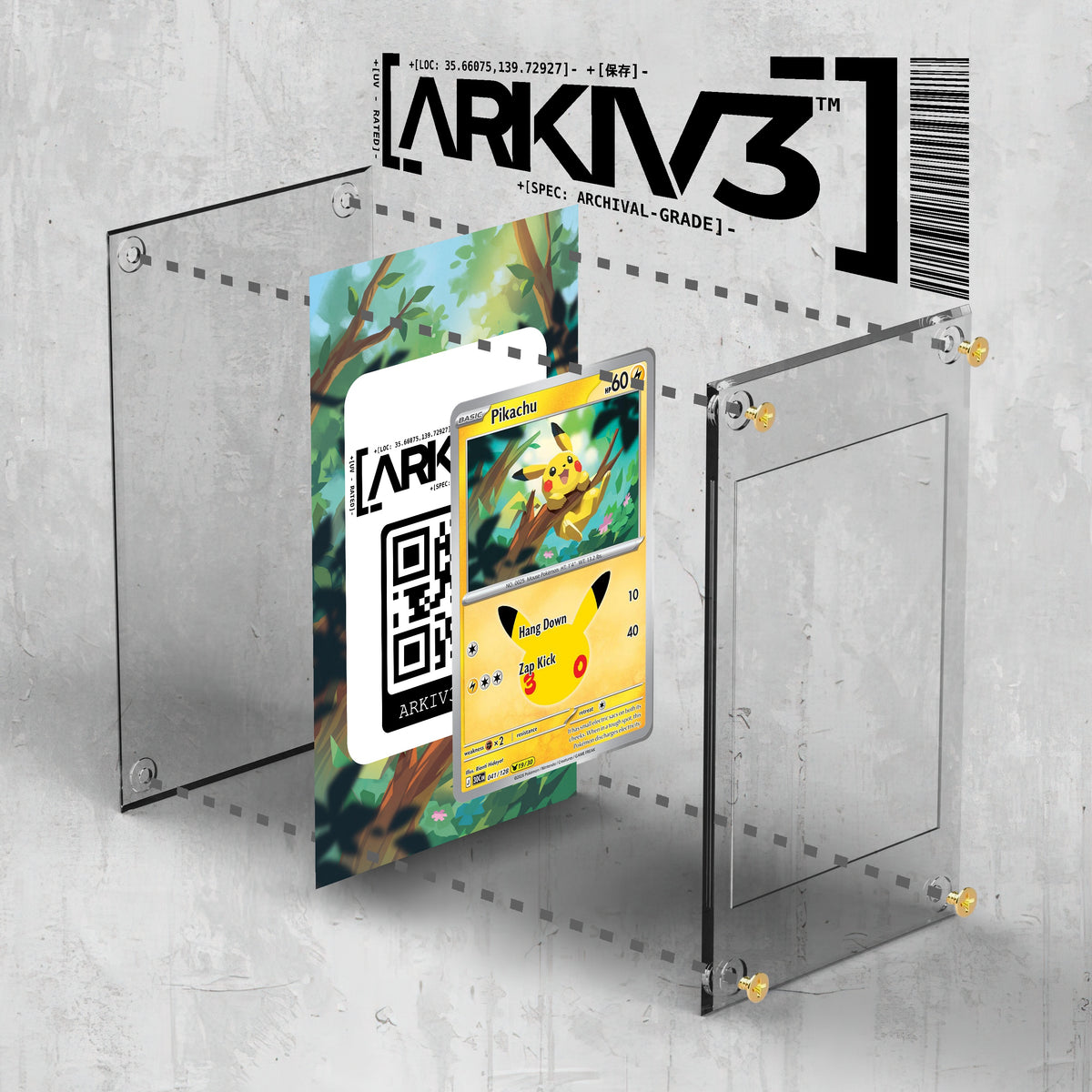 [UNIT: 41/128] // Pikachu Extended Art Display Case - Raw