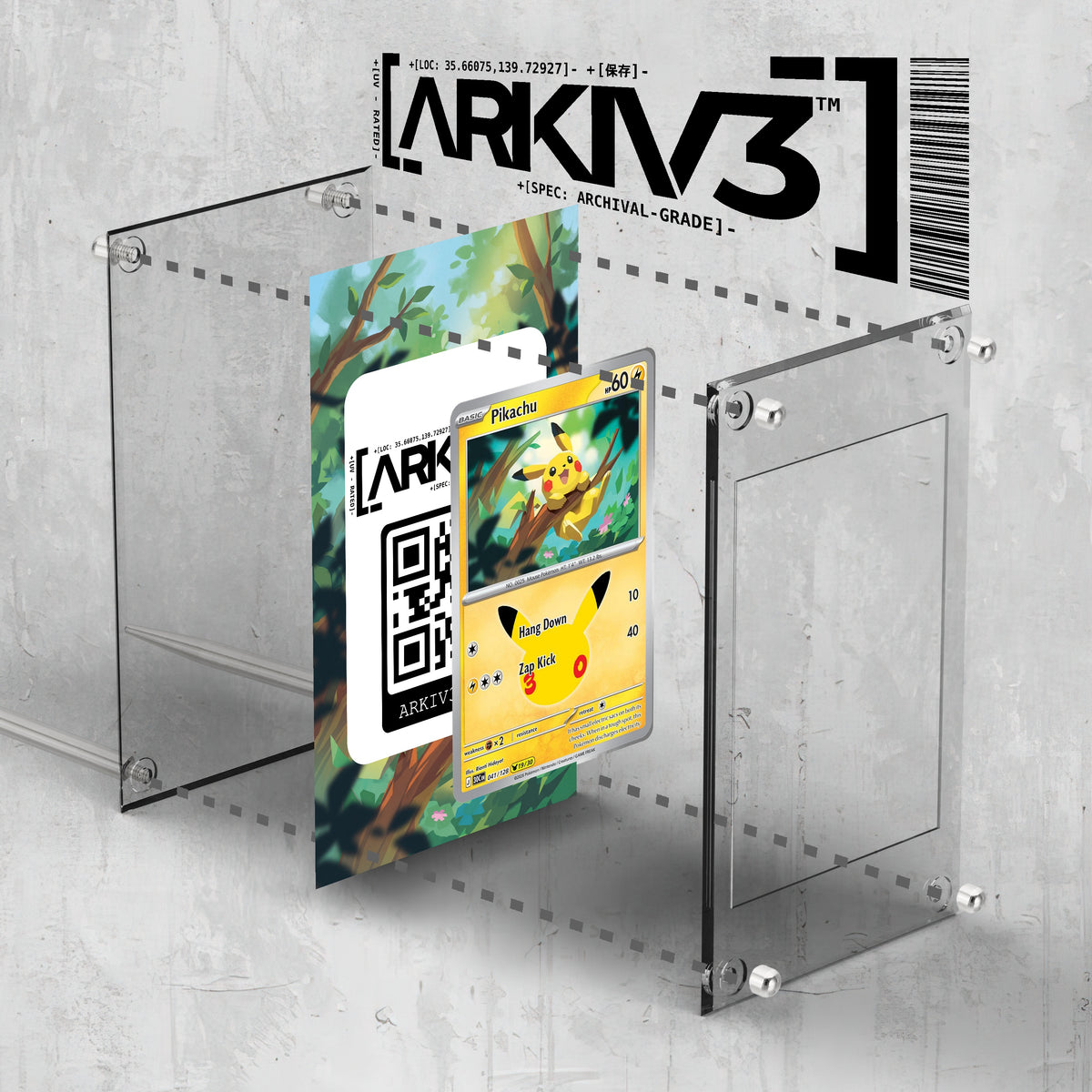 [UNIT: 41/128] // Pikachu Extended Art Display Case - Raw