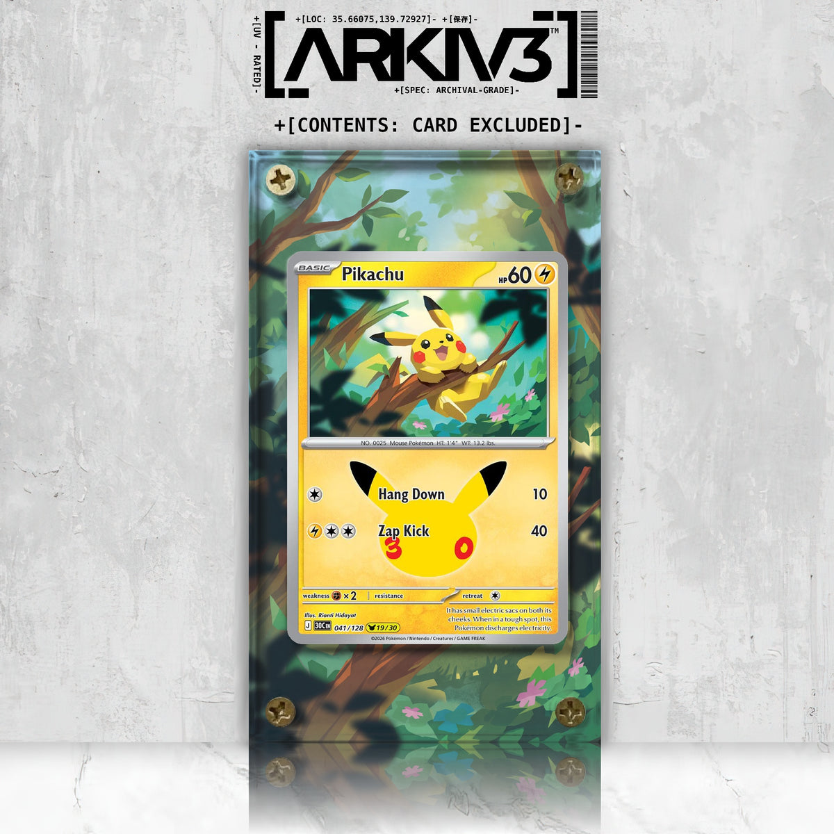 [UNIT: 41/128] // Pikachu Extended Art Display Case - Raw