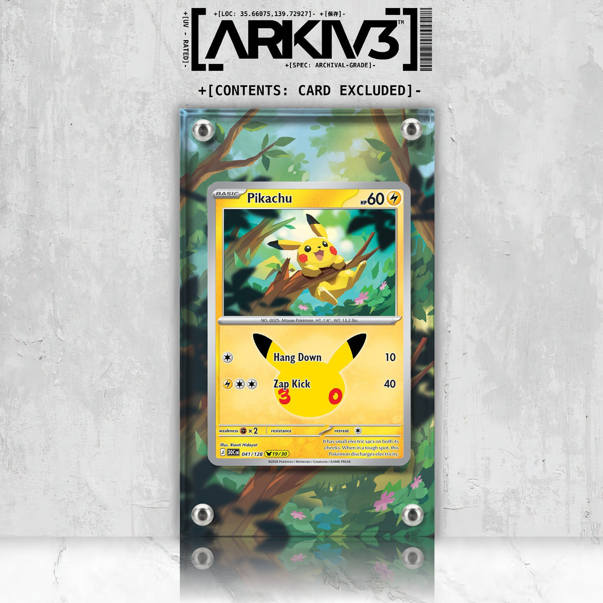 [UNIT: 41/128] // Pikachu Extended Art Display Case - Raw