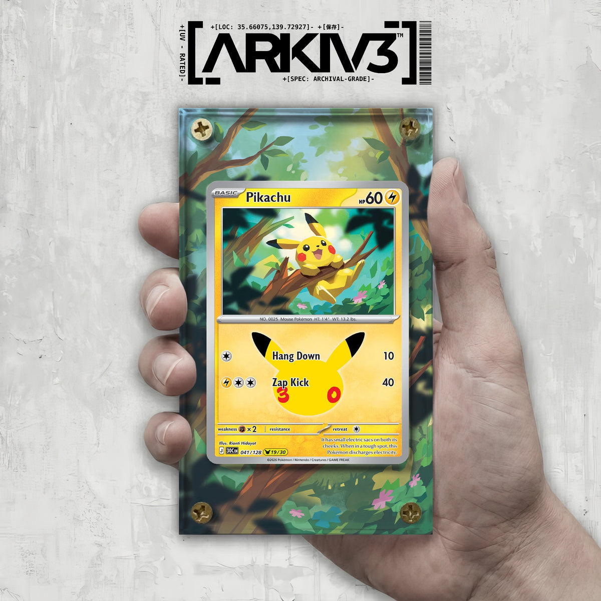 [UNIT: 41/128] // Pikachu Extended Art Display Case - Raw