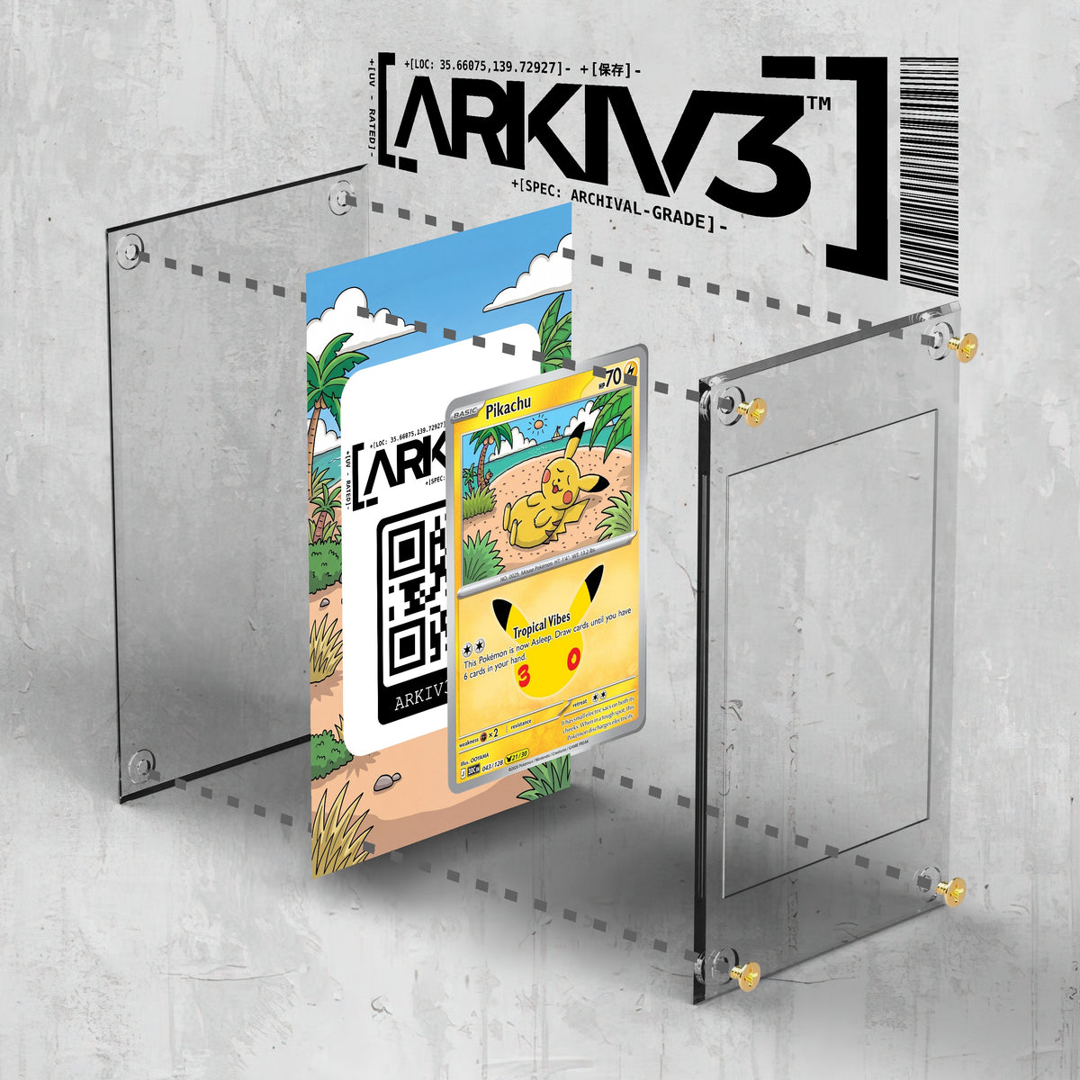 [UNIT: 43/128] // Pikachu Extended Art Display Case - Raw