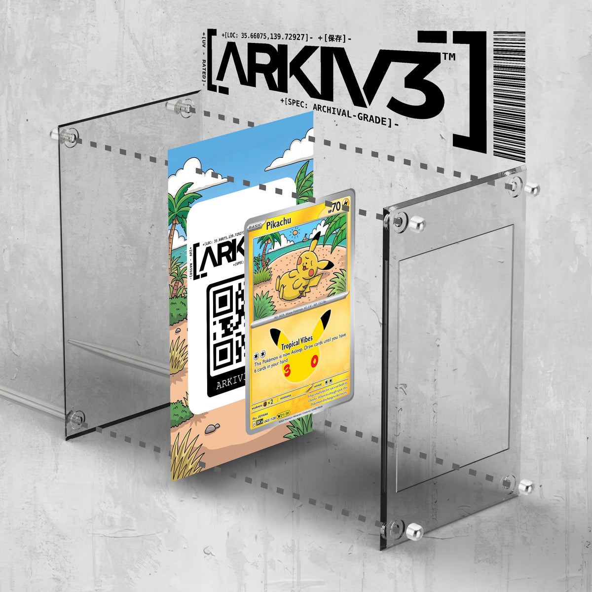 [UNIT: 43/128] // Pikachu Extended Art Display Case - Raw