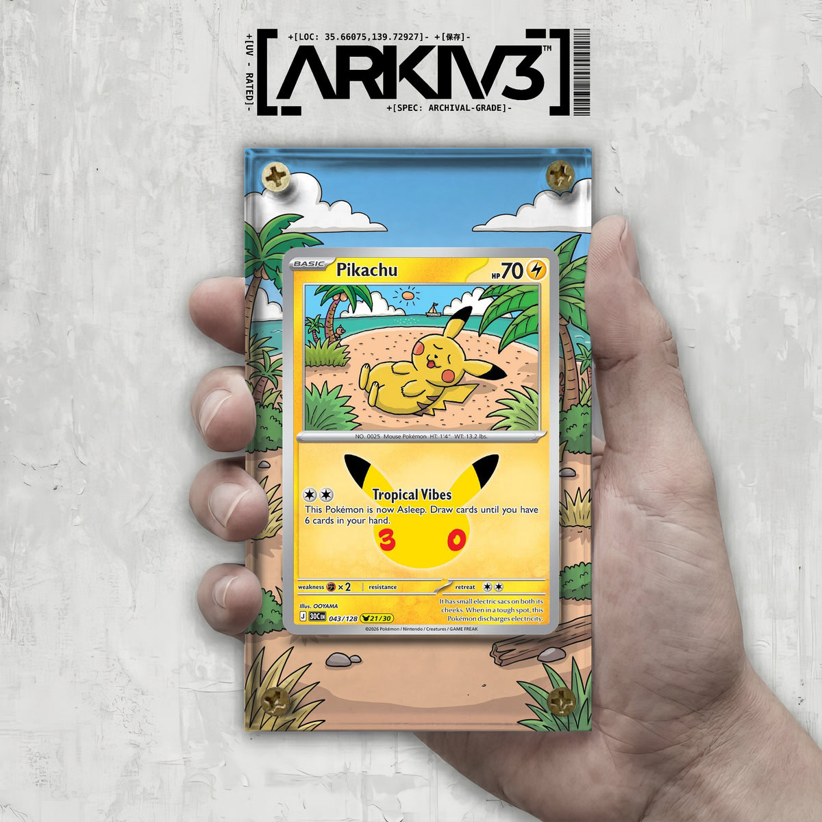 [UNIT: 43/128] // Pikachu Extended Art Display Case - Raw