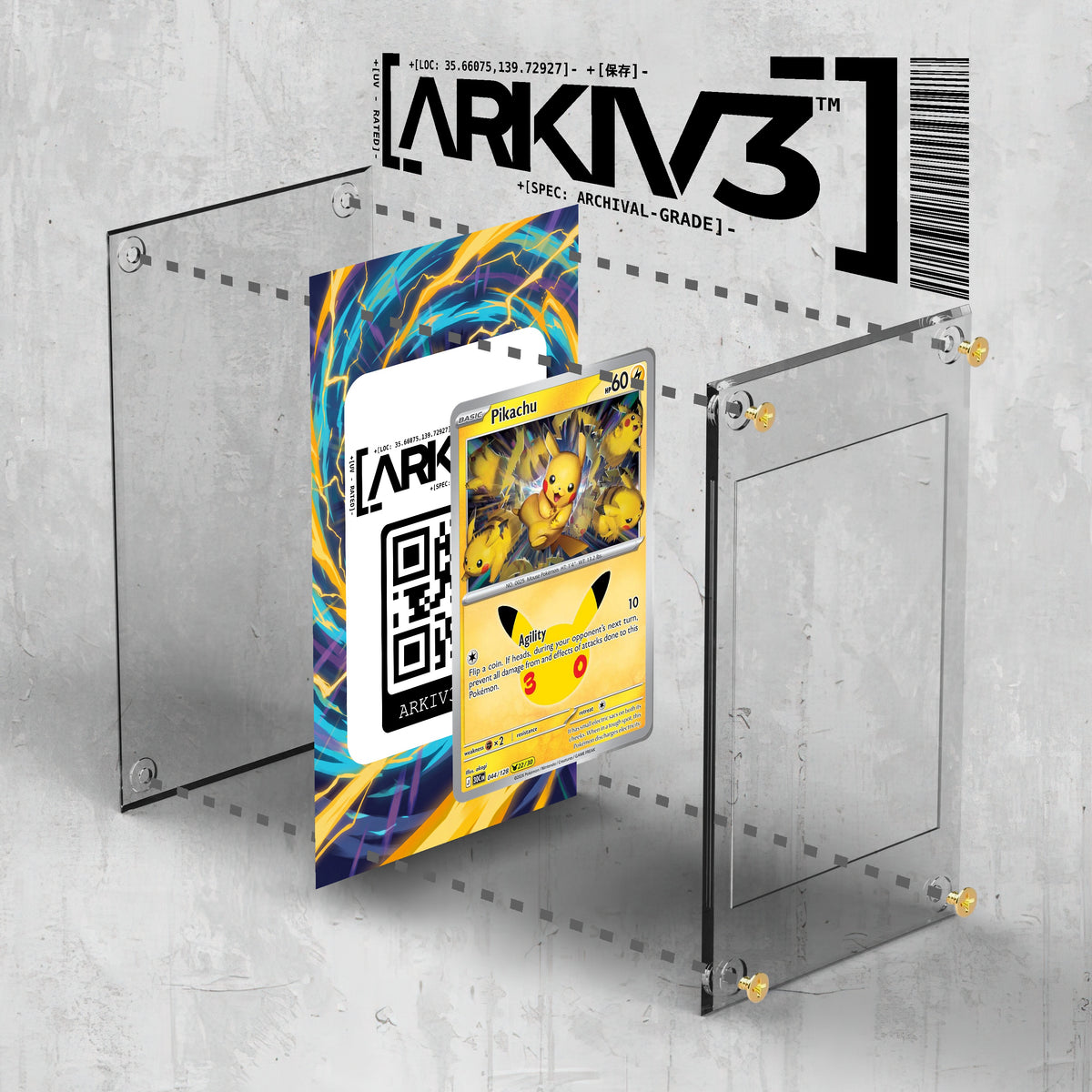[UNIT: 44/128] // Pikachu Extended Art Display Case - Raw