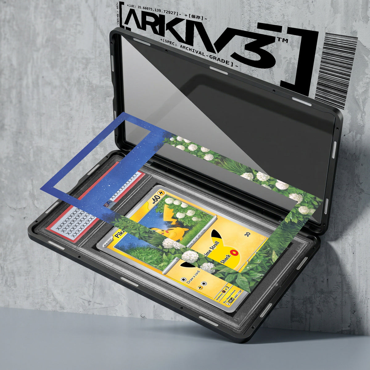 ARKIV3 PSA graded exploded mockup