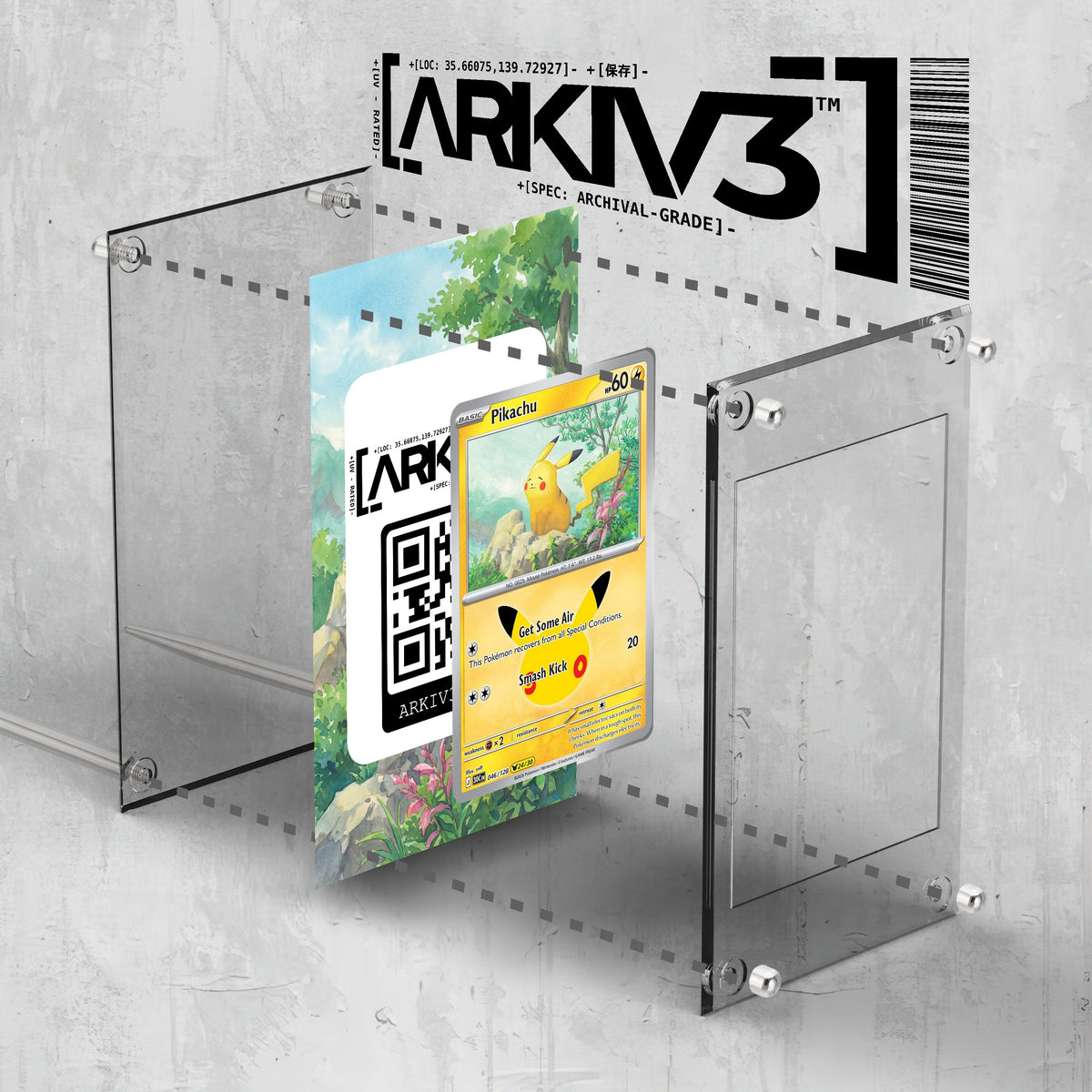 [UNIT: 46/128] // Pikachu Extended Art Display Case - Raw