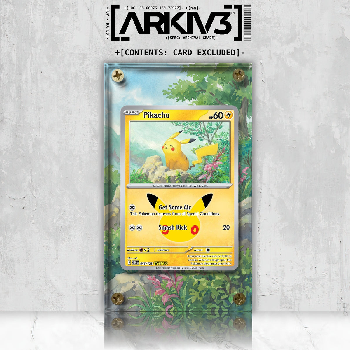 [UNIT: 46/128] // Pikachu Extended Art Display Case - Raw