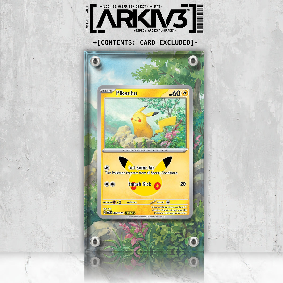 [UNIT: 46/128] // Pikachu Extended Art Display Case - Raw