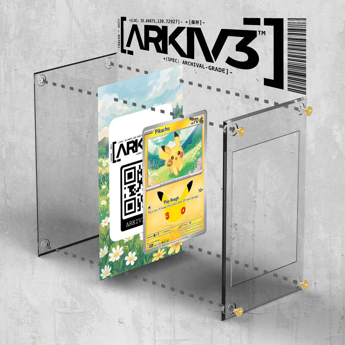 [UNIT: 47/128] // Pikachu Extended Art Display Case - Raw