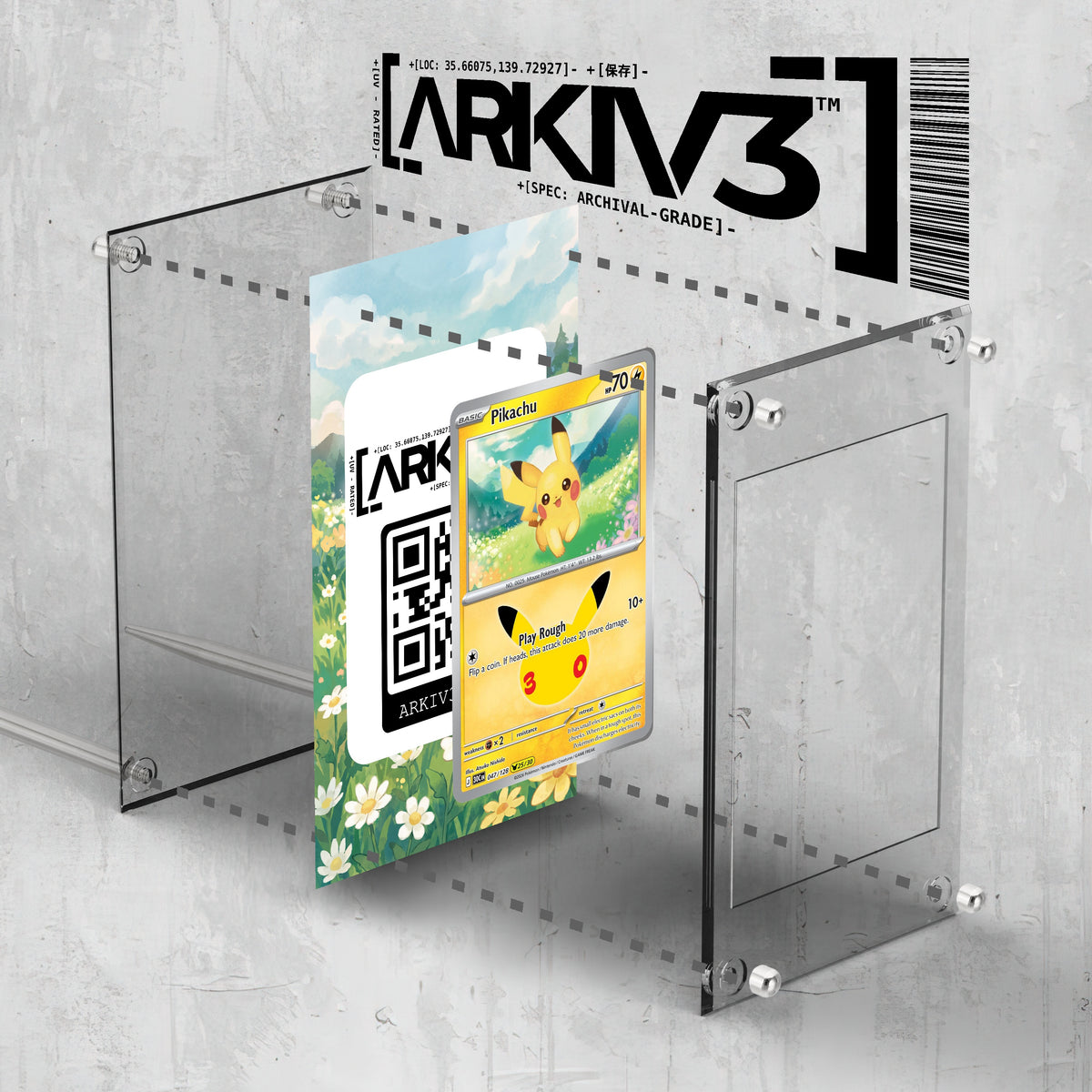 [UNIT: 47/128] // Pikachu Extended Art Display Case - Raw