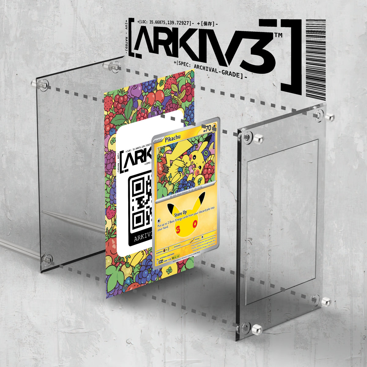 [UNIT: 48/128] // Pikachu Extended Art Display Case - Raw