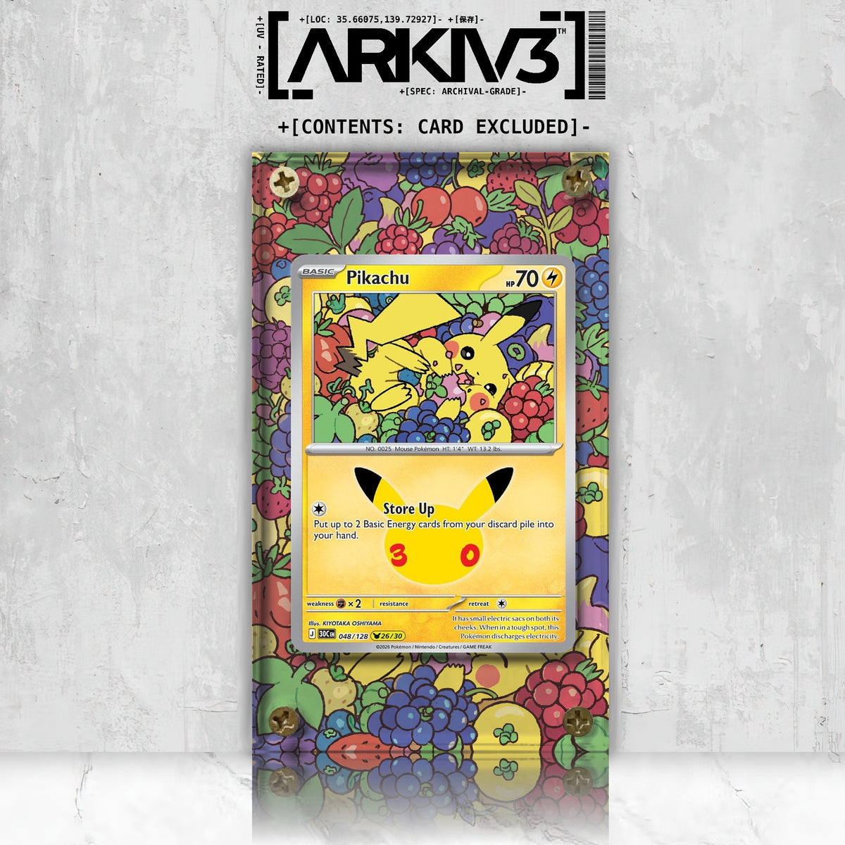 [UNIT: 48/128] // Pikachu Extended Art Display Case - Raw