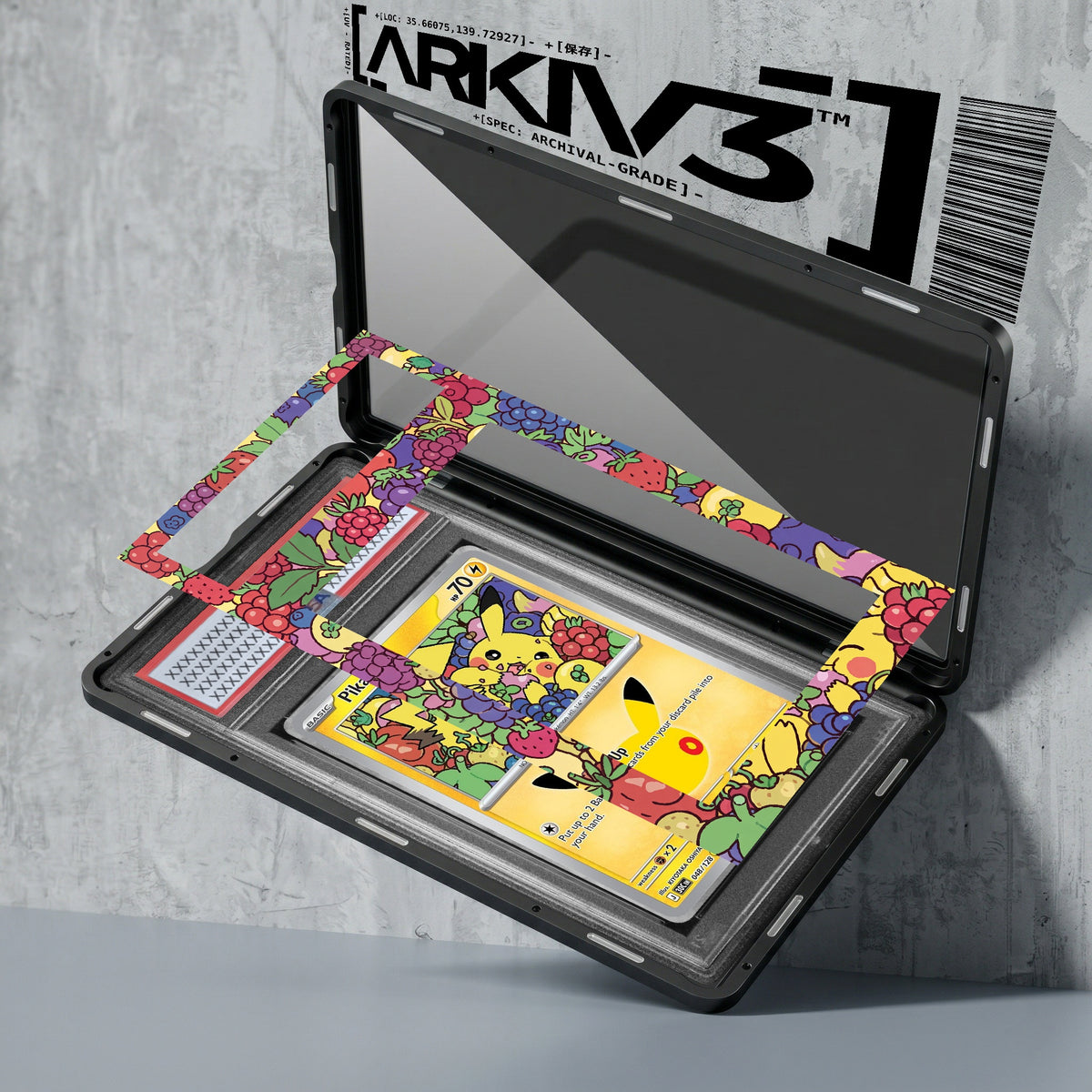 ARKIV3 PSA graded exploded mockup