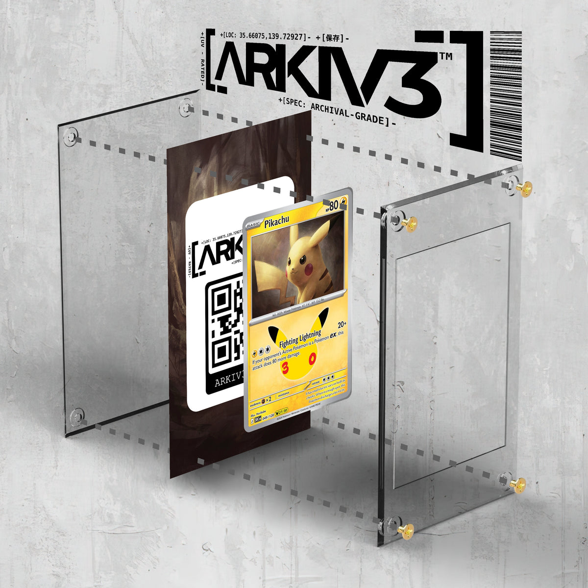 [UNIT: 49/128] // Pikachu Extended Art Display Case - Raw