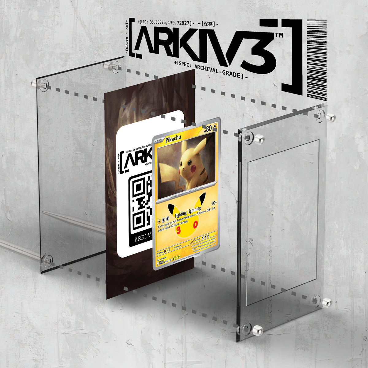 [UNIT: 49/128] // Pikachu Extended Art Display Case - Raw