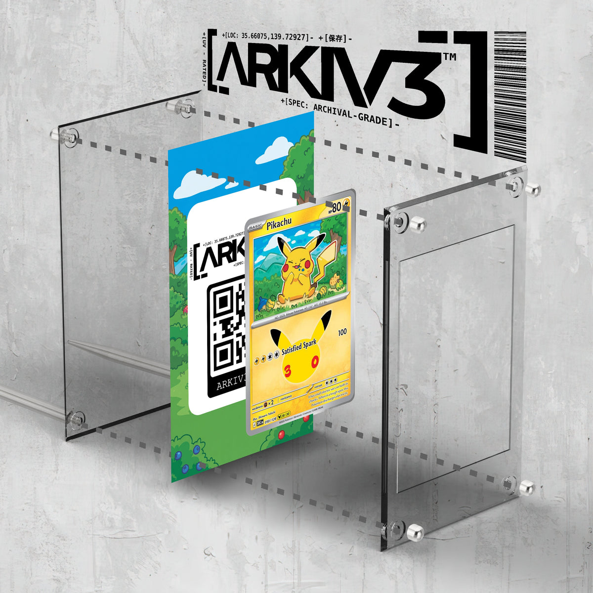 [UNIT: 50/128] // Pikachu Extended Art Display Case - Raw