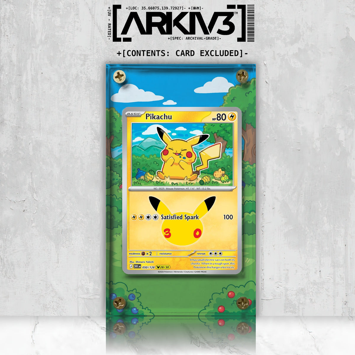 [UNIT: 50/128] // Pikachu Extended Art Display Case - Raw