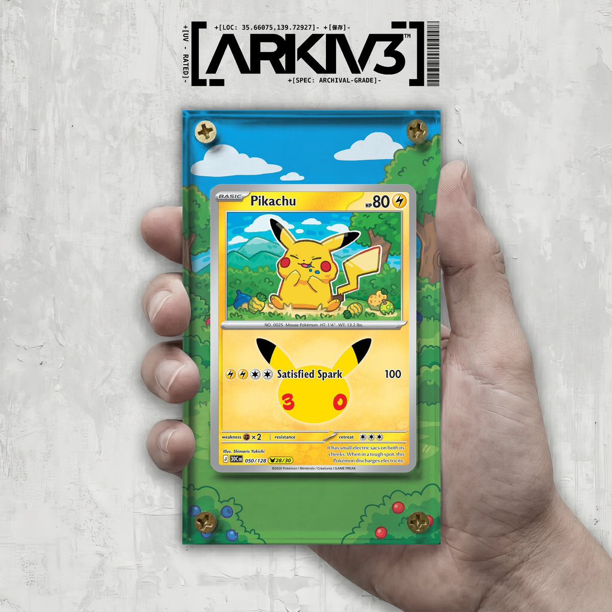 [UNIT: 50/128] // Pikachu Extended Art Display Case - Raw