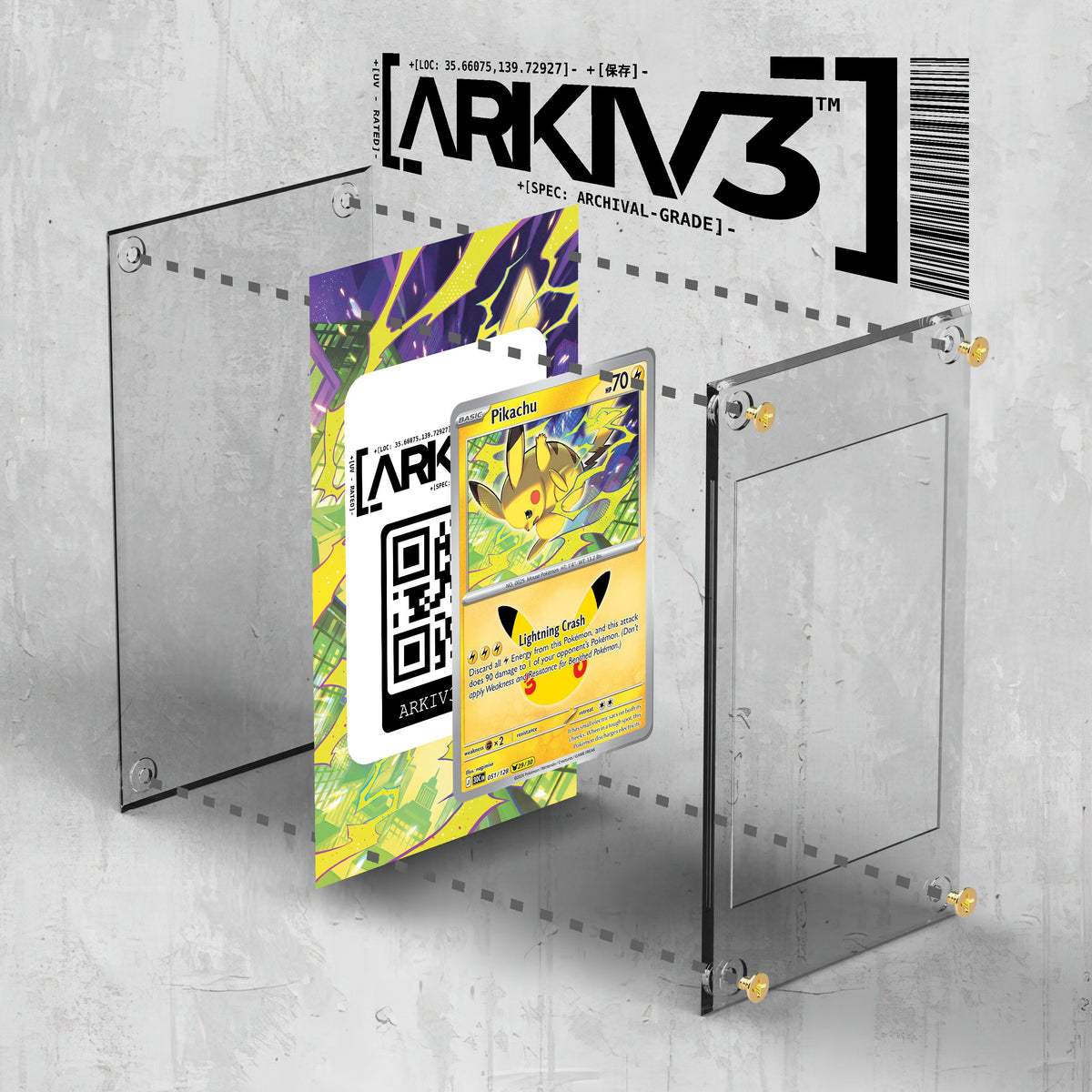 [UNIT: 51/128] // Pikachu Extended Art Display Case - Raw