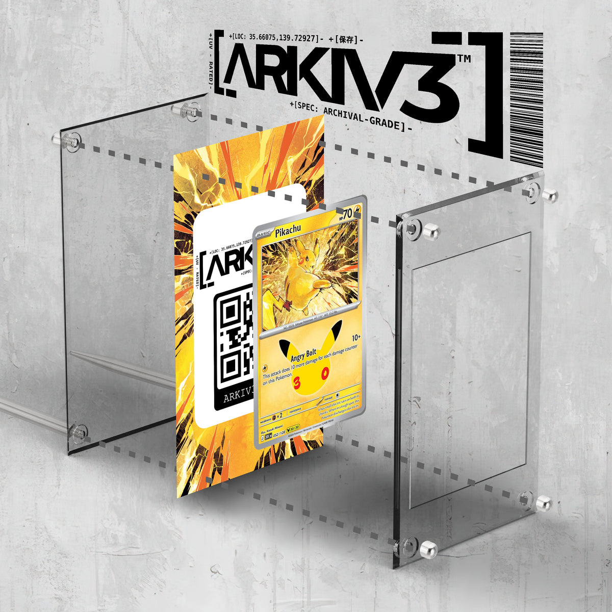 [UNIT: 52/128] // Pikachu Extended Art Display Case - Raw