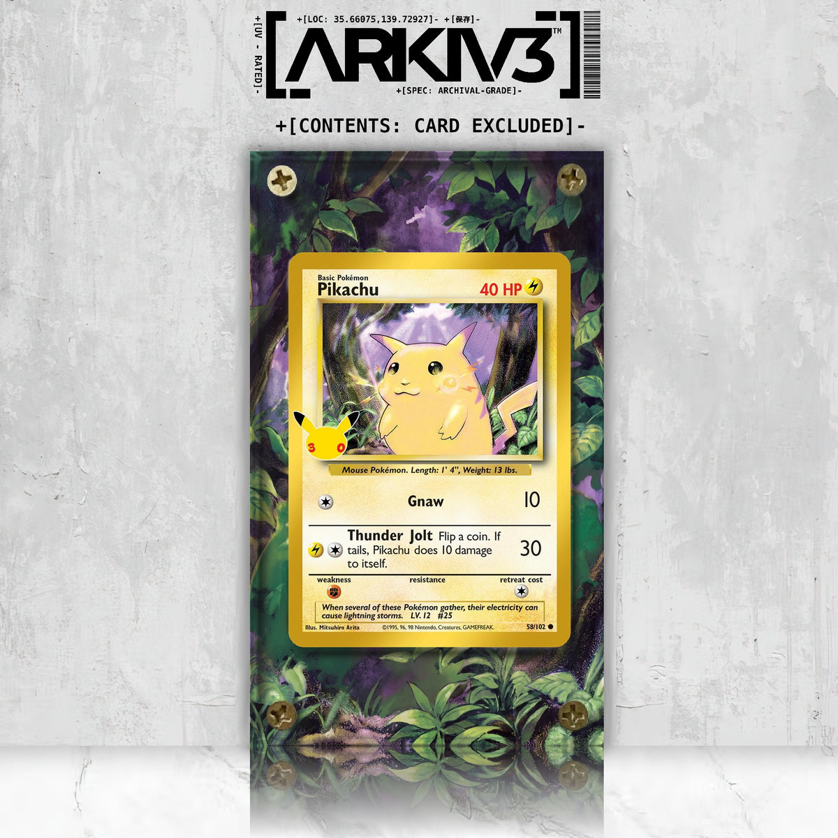 [UNIT: 58/102] // Pikachu Extended Art Display Case - Raw