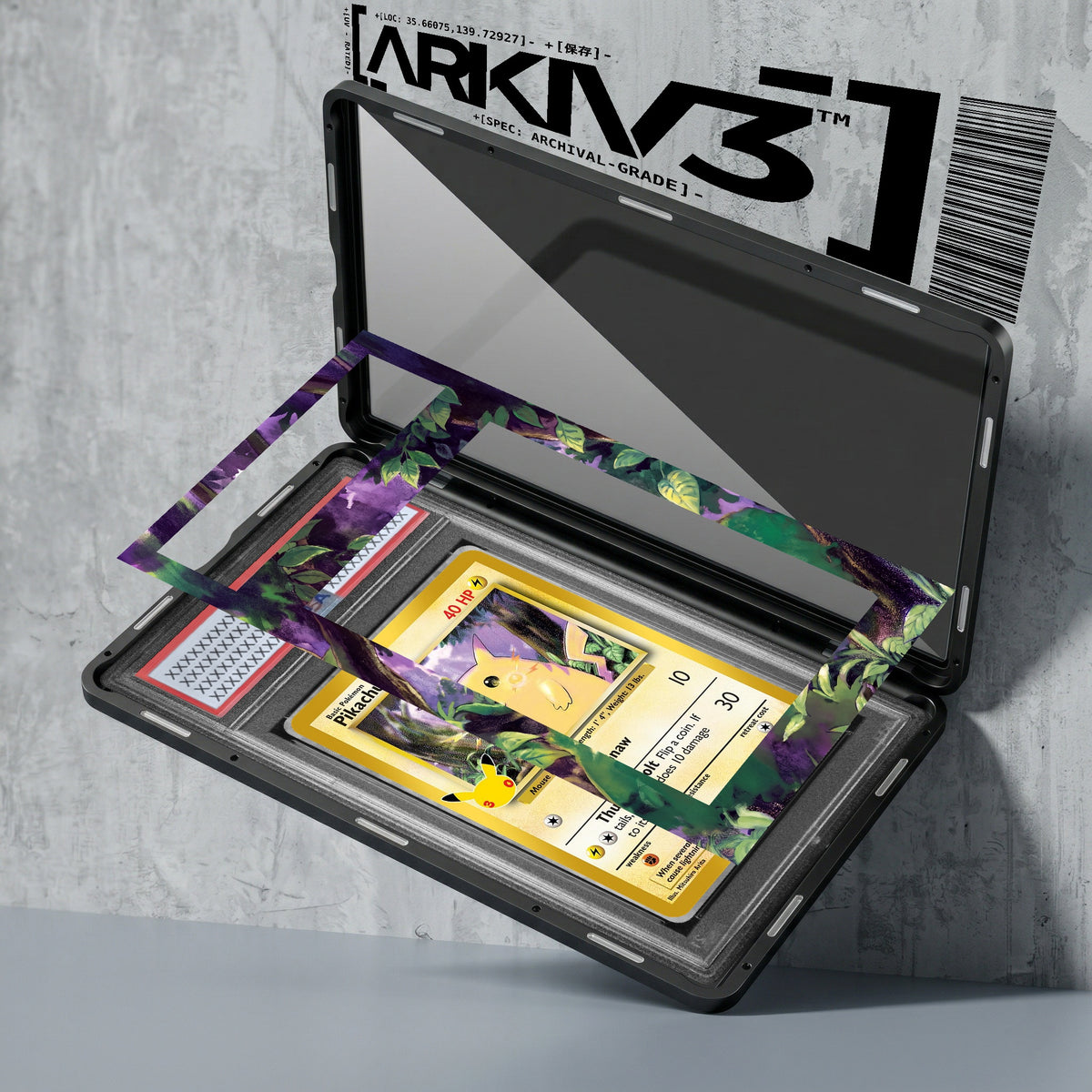 ARKIV3 PSA graded exploded mockup