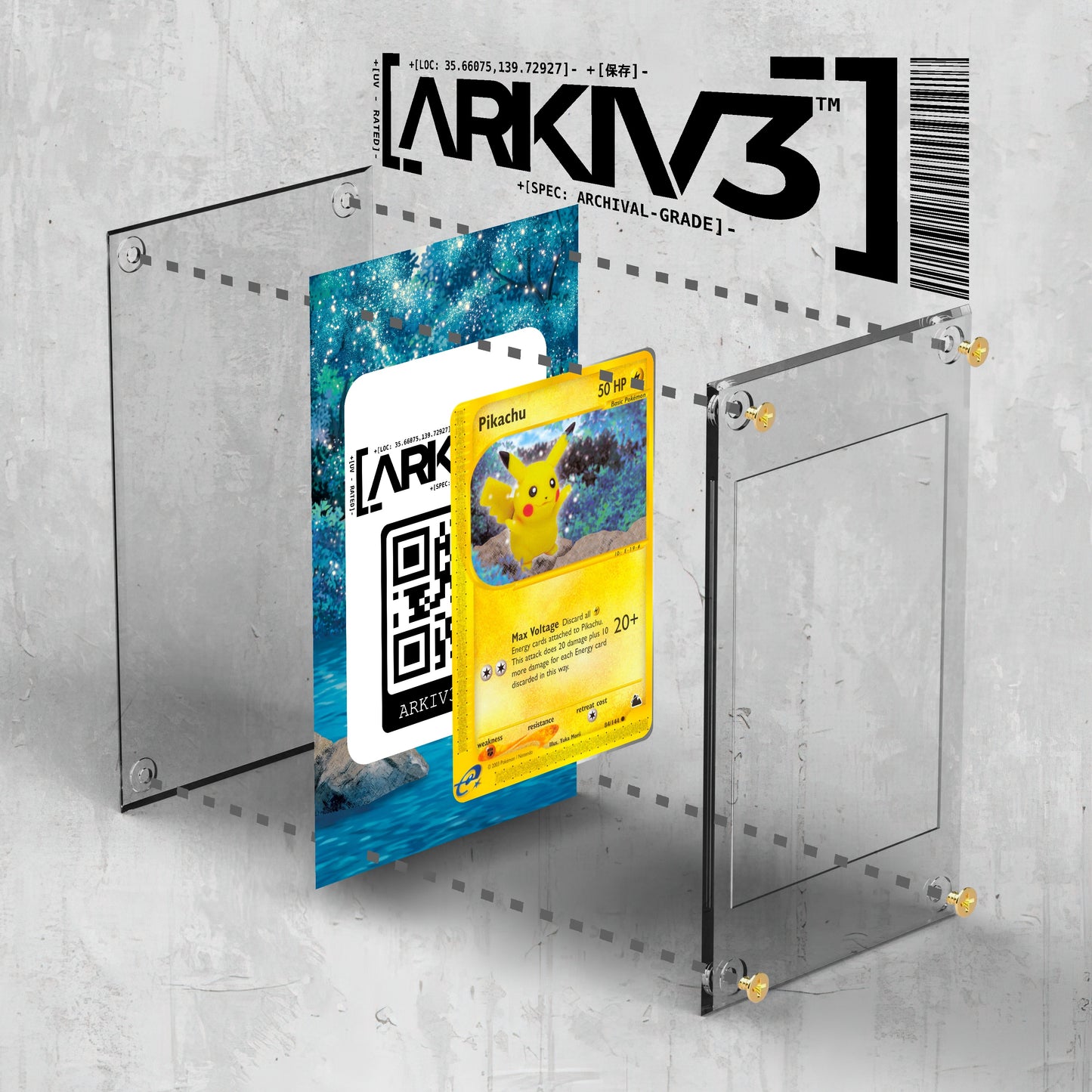 [UNIT: 84/144] // Pikachu Extended Art Display Case - Raw