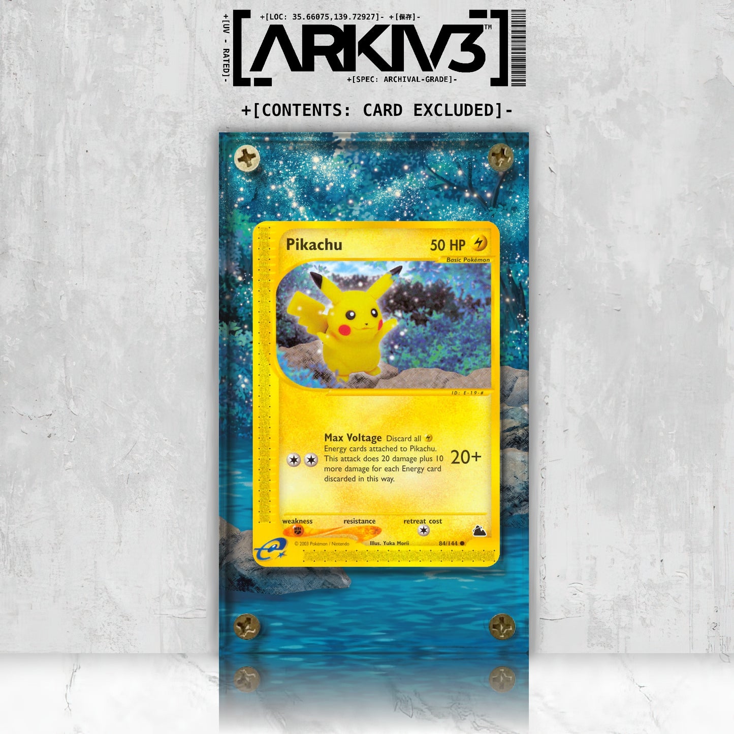 [UNIT: 84/144] // Pikachu Extended Art Display Case - Raw