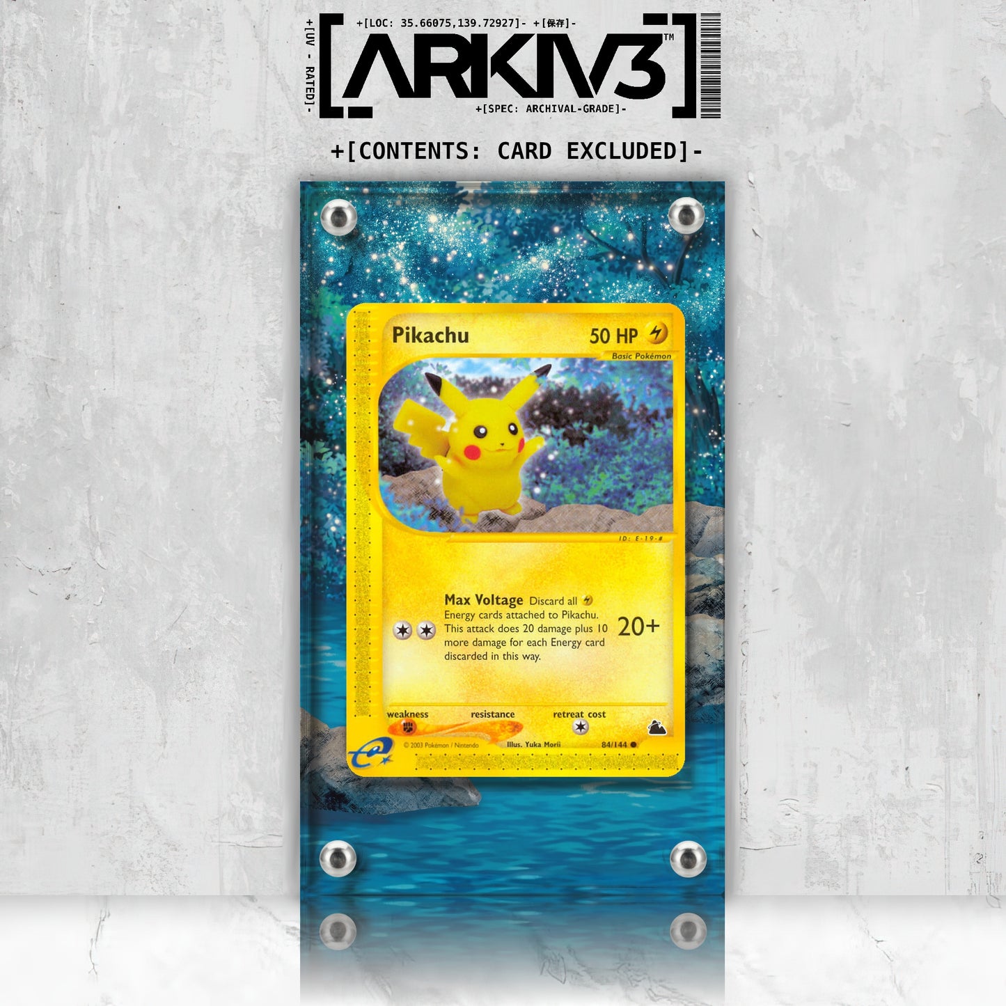 [UNIT: 84/144] // Pikachu Extended Art Display Case - Raw