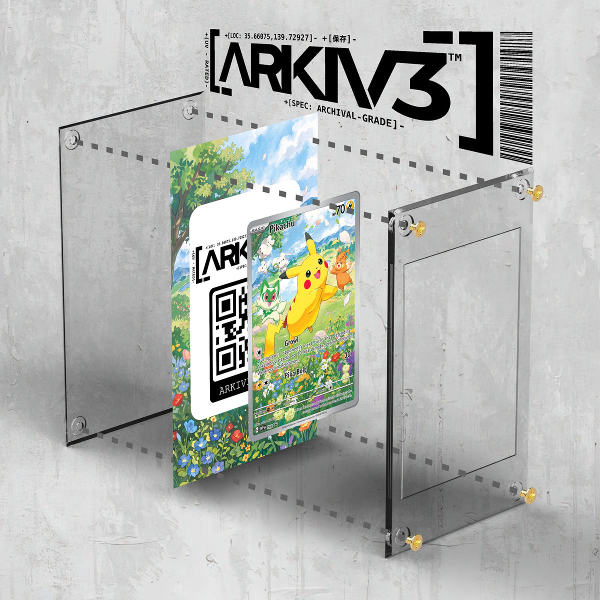 [UNIT: 88] // Pikachu Extended Art Display Case - Raw