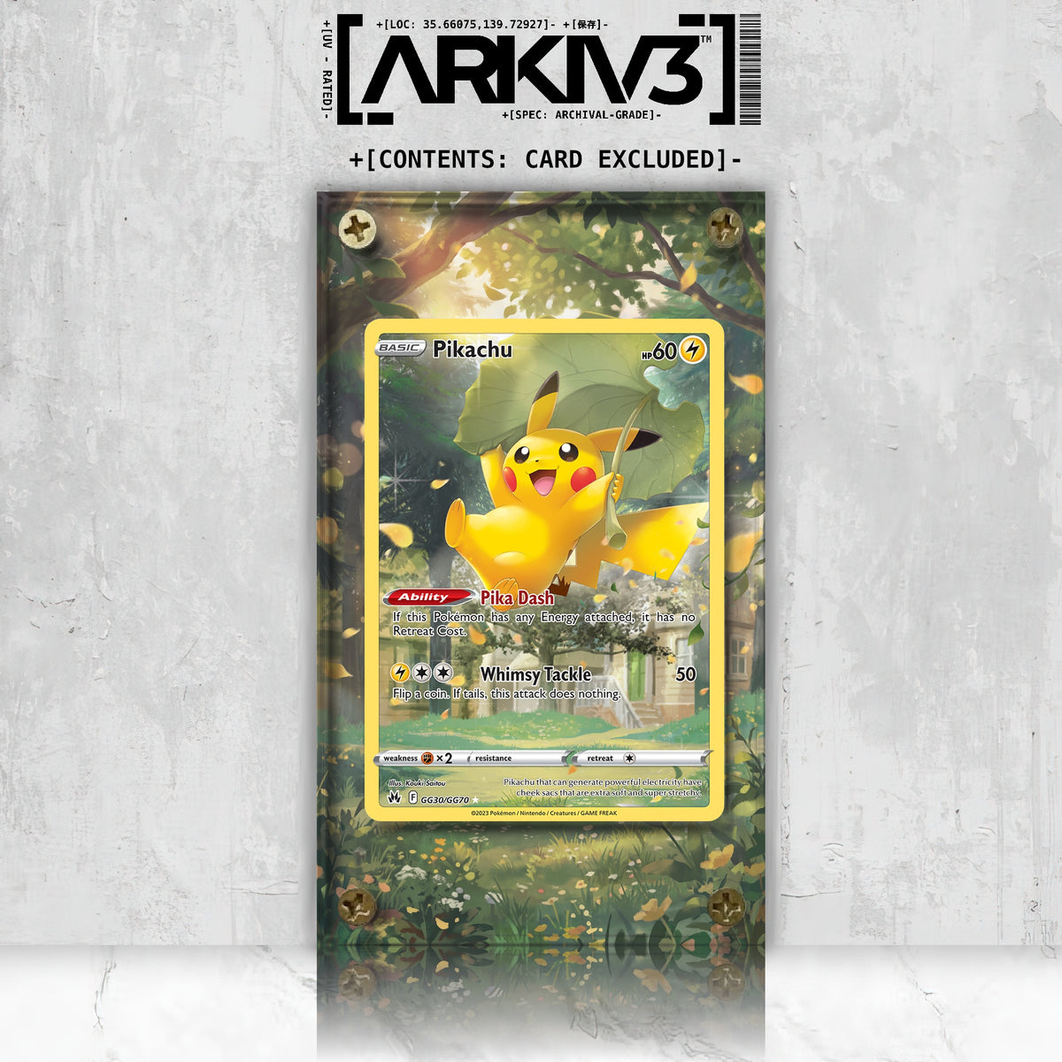 [UNIT: GG30/70] // Pikachu Extended Art Display Case - Raw
