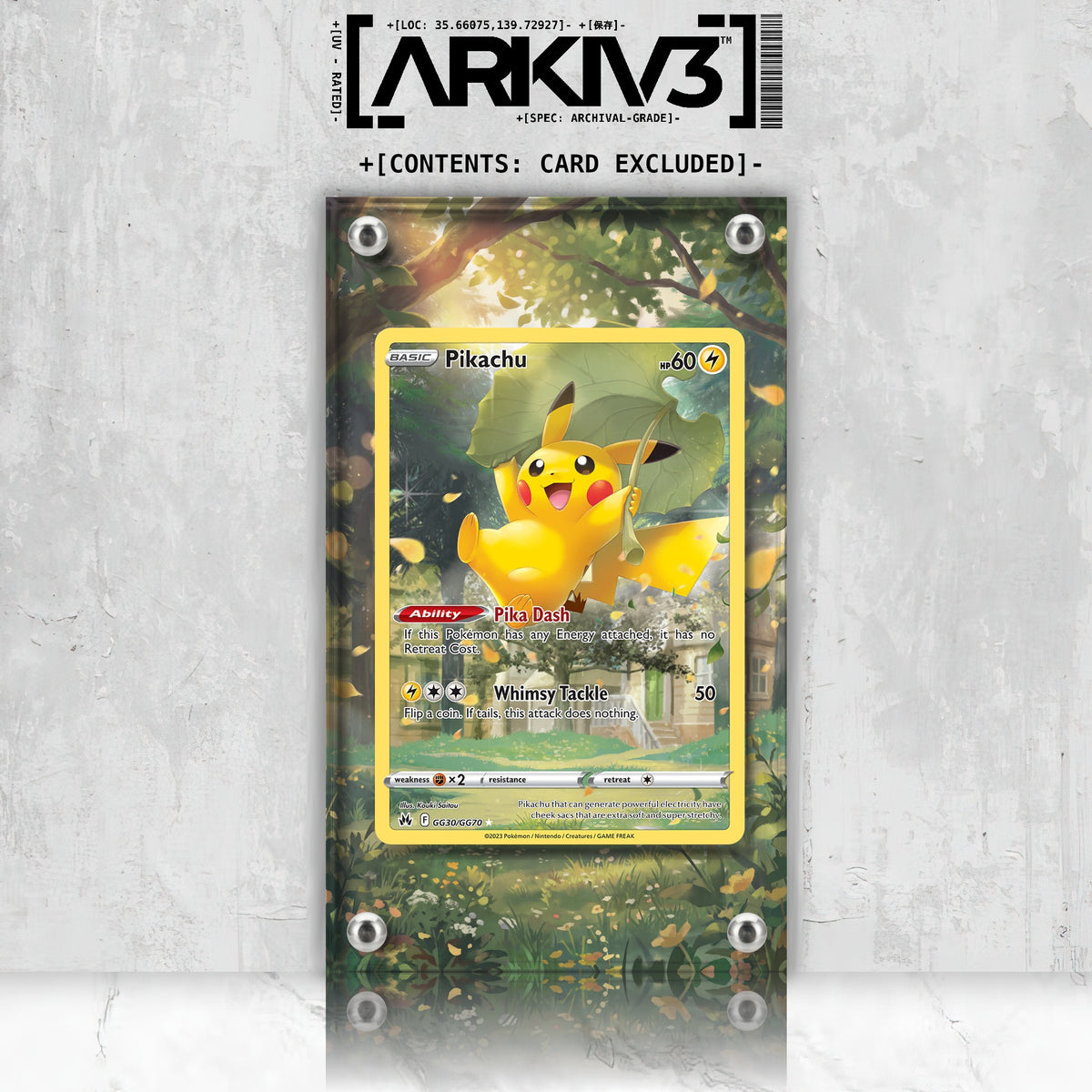[UNIT: GG30/70] // Pikachu Extended Art Display Case - Raw