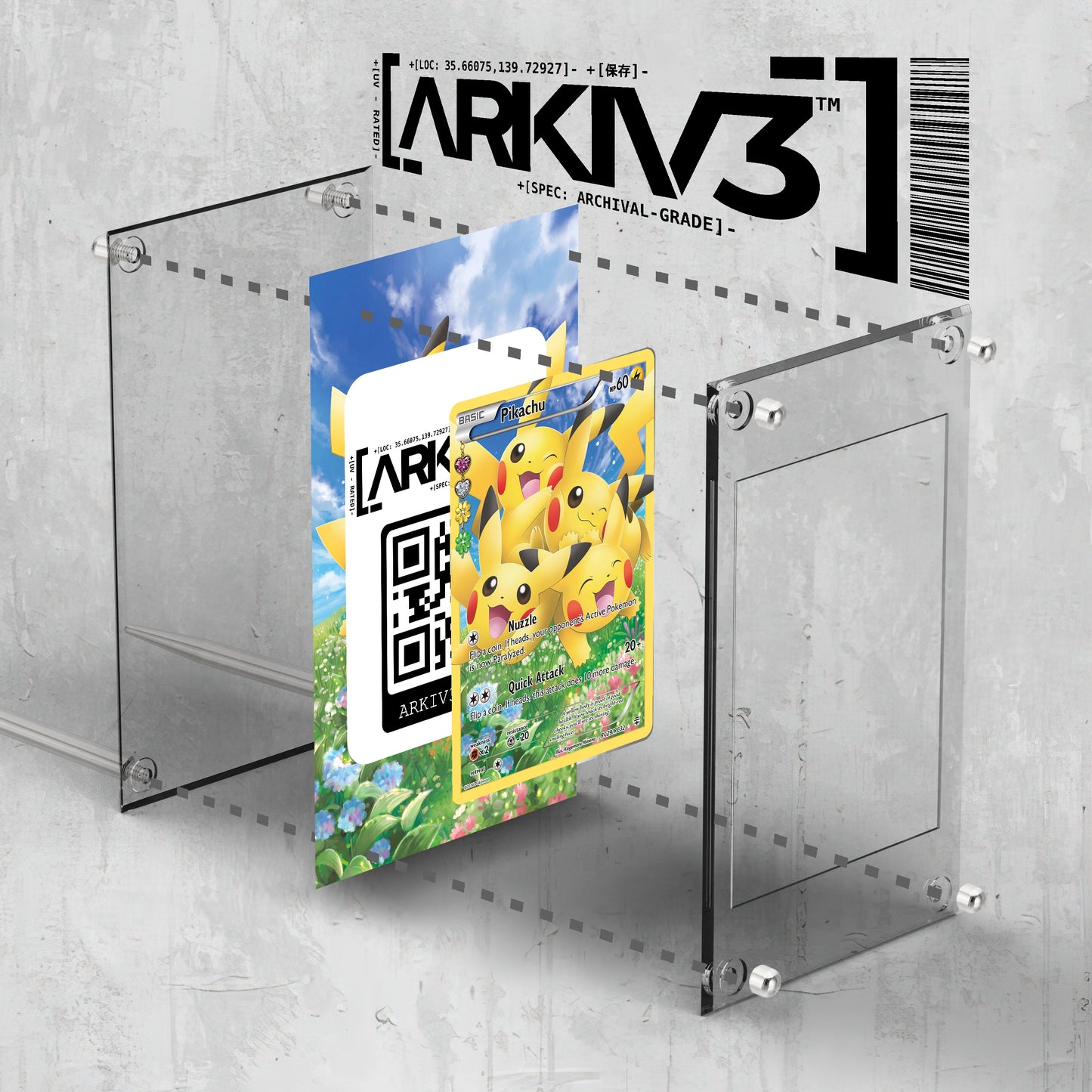[UNIT: RC29/83] // Pikachu Extended Art Display Case - Raw
