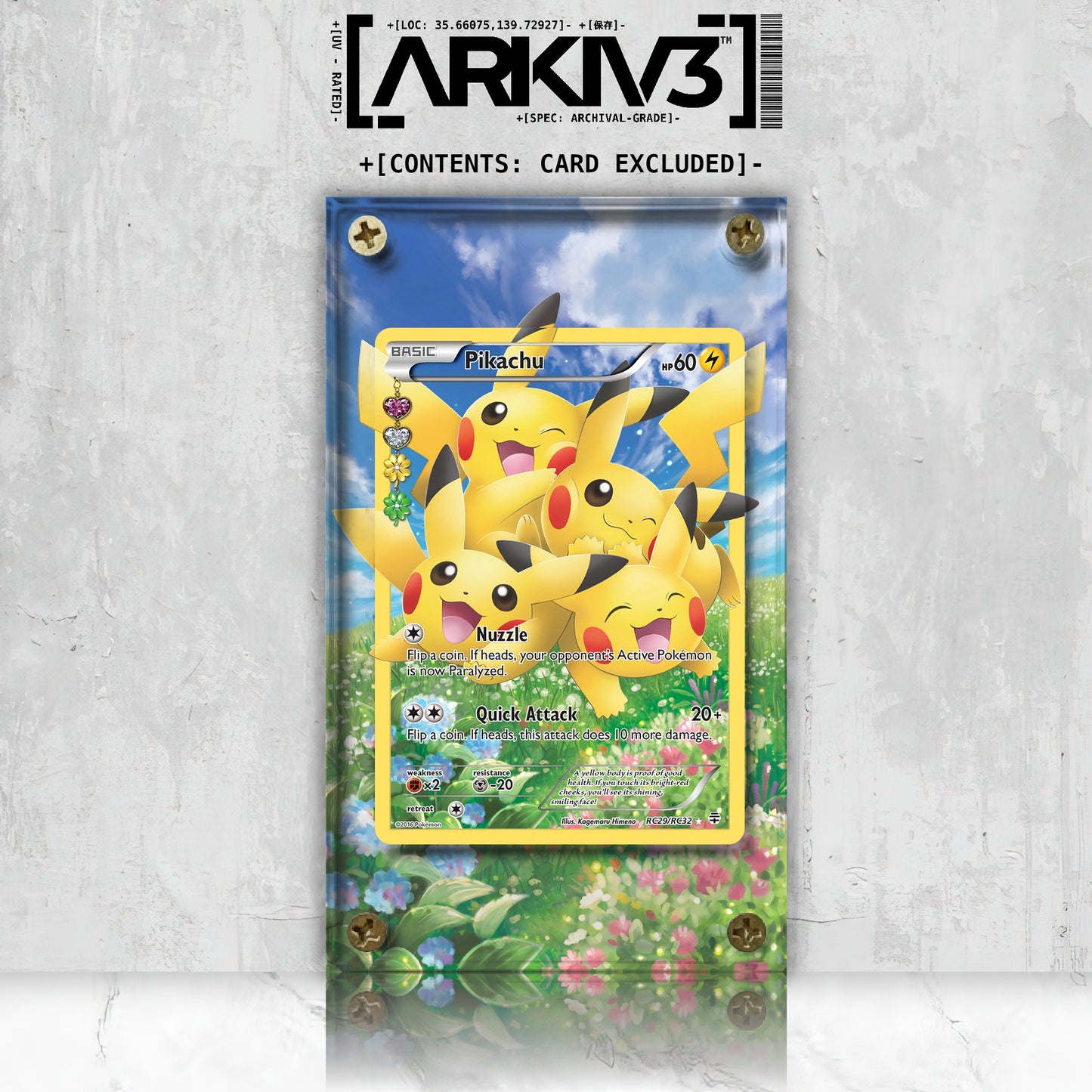 [UNIT: RC29/83] // Pikachu Extended Art Display Case - Raw