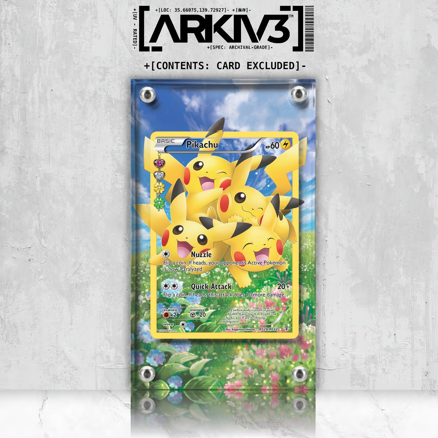 [UNIT: RC29/83] // Pikachu Extended Art Display Case - Raw