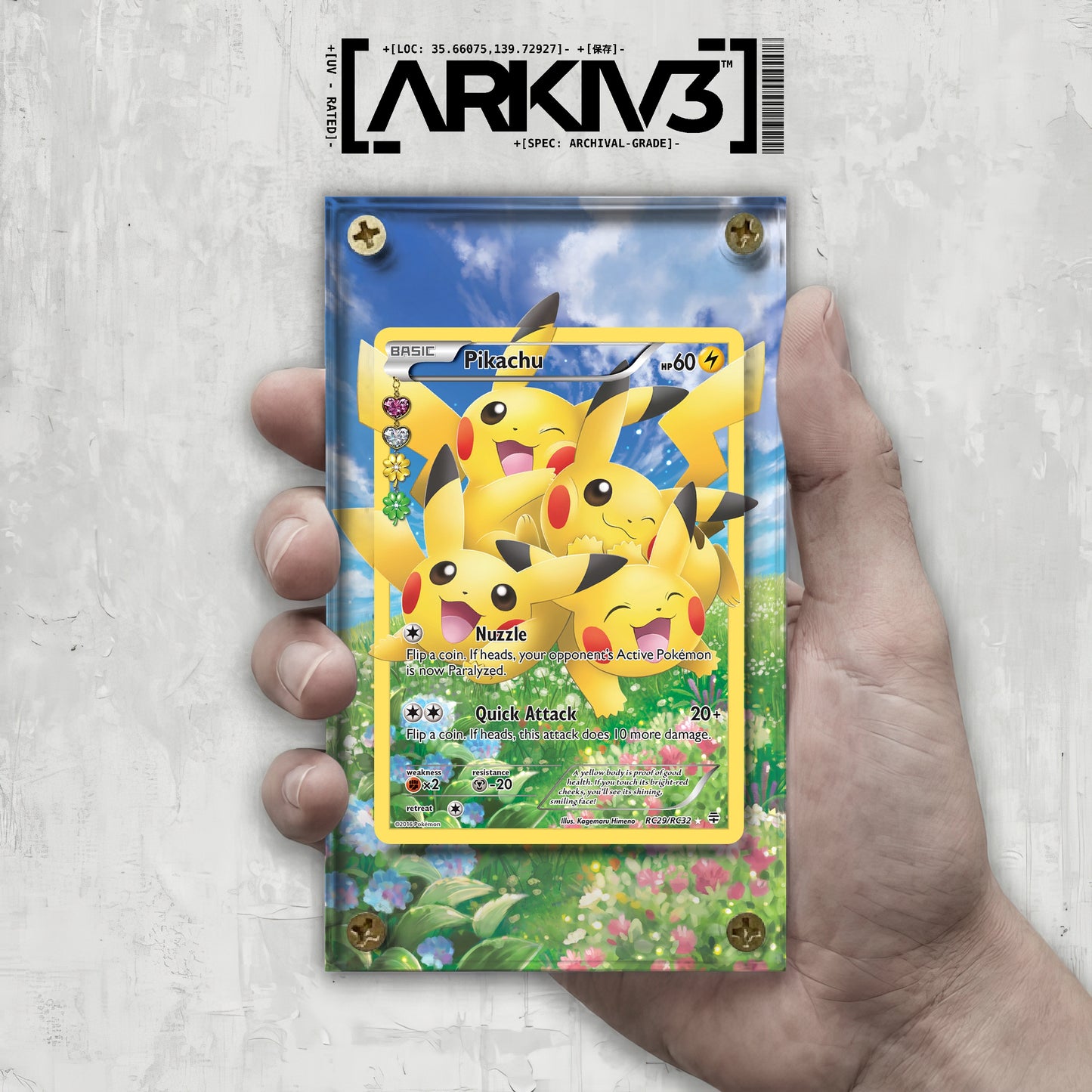 [UNIT: RC29/83] // Pikachu Extended Art Display Case - Raw