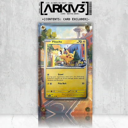 [UNIT: 062/193] // Pikachu Rain City Showcase Extended Art Display Case - Raw