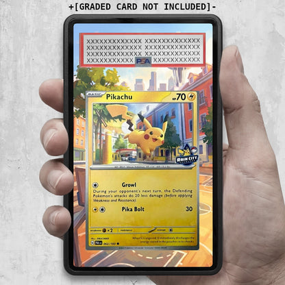 [UNIT: 062/193] // Pikachu Rain City Showcase Extended Art Display Case - Graded