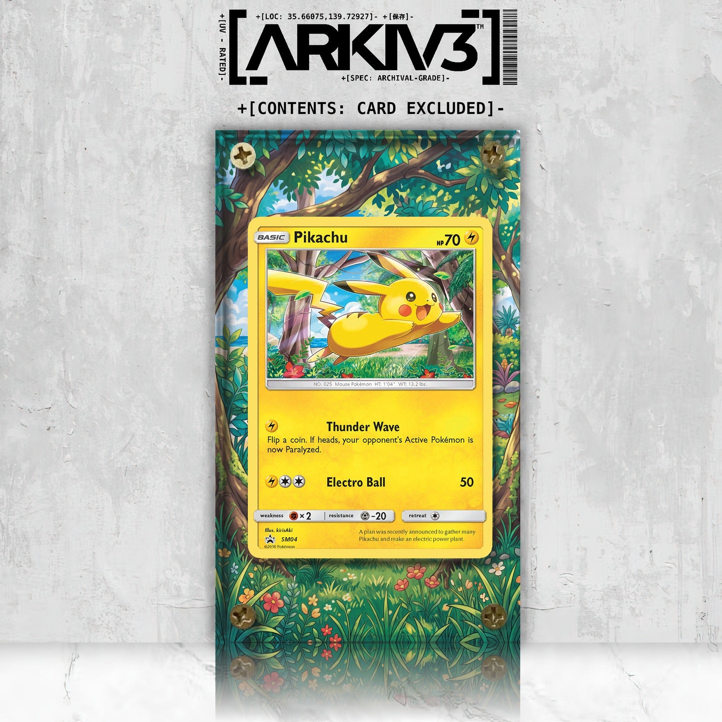 [UNIT: SM04] // Pikachu Extended Art Display Case - Raw