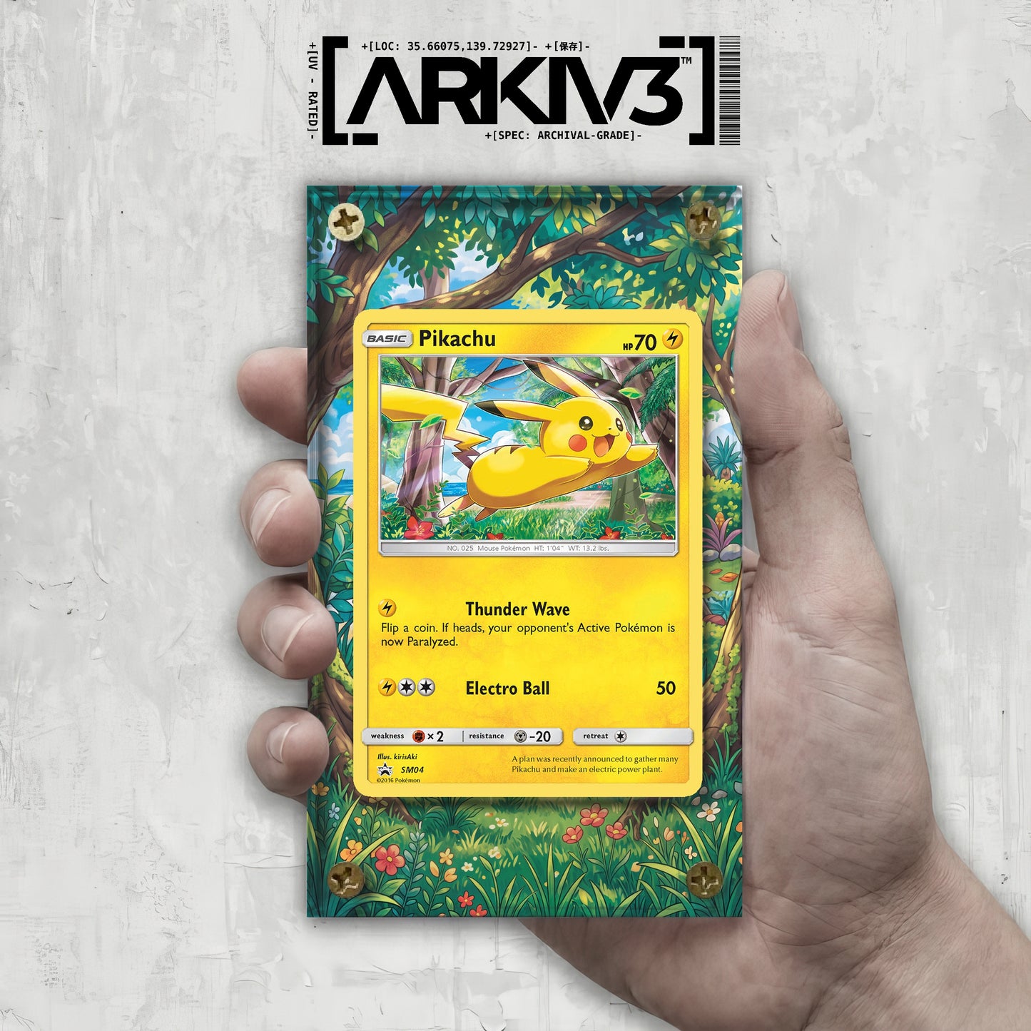 [UNIT: SM04] // Pikachu Extended Art Display Case - Raw