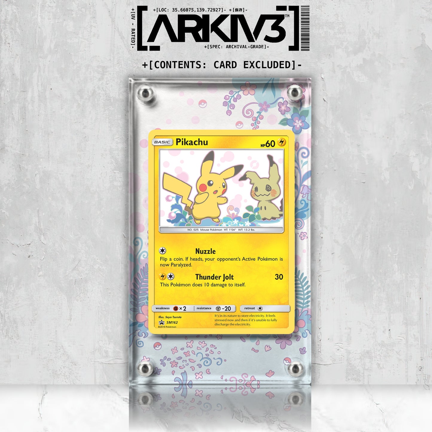 [UNIT: SM162] // Pikachu Extended Art Display Case - Raw