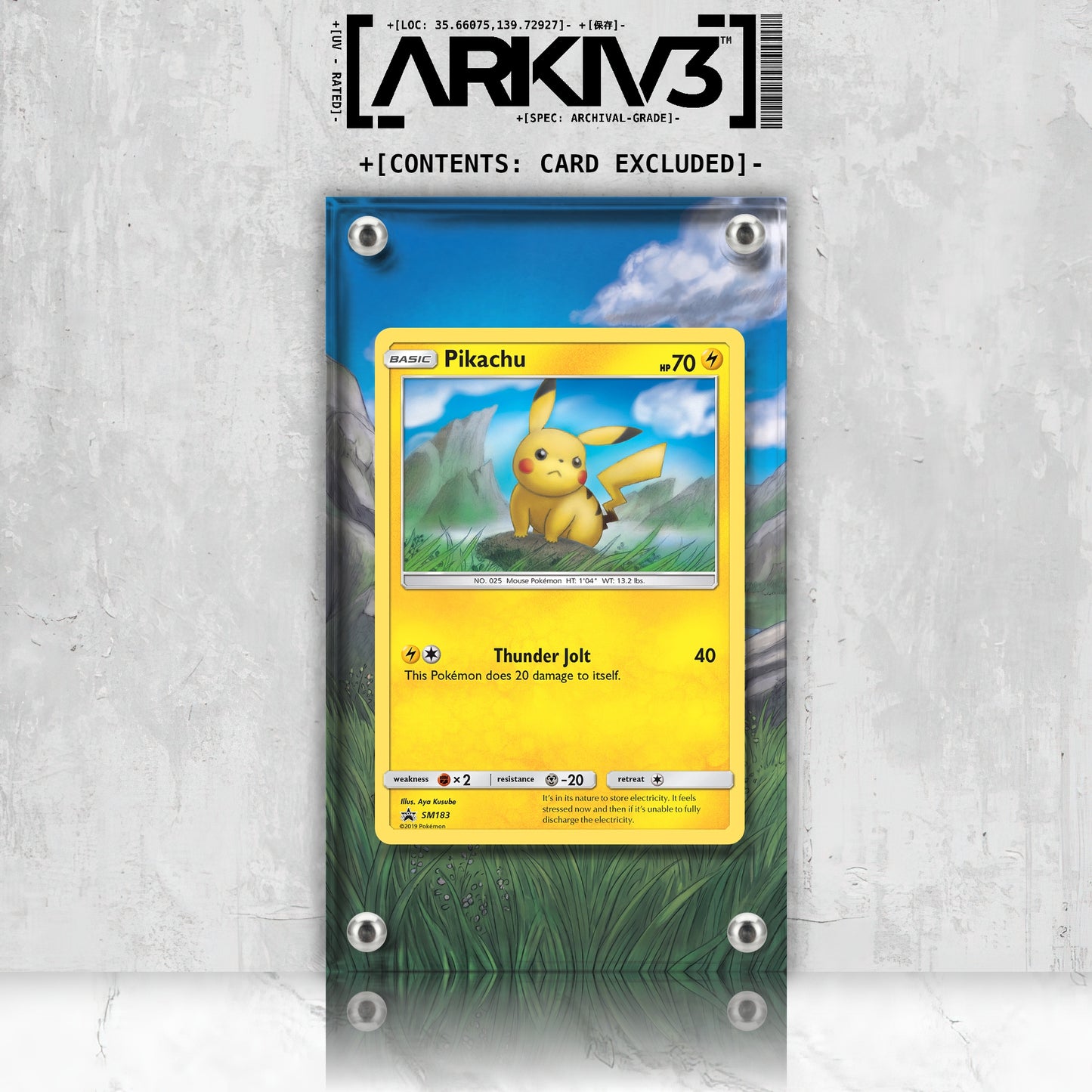 [UNIT: SM183] // Pikachu Extended Art Display Case - Raw