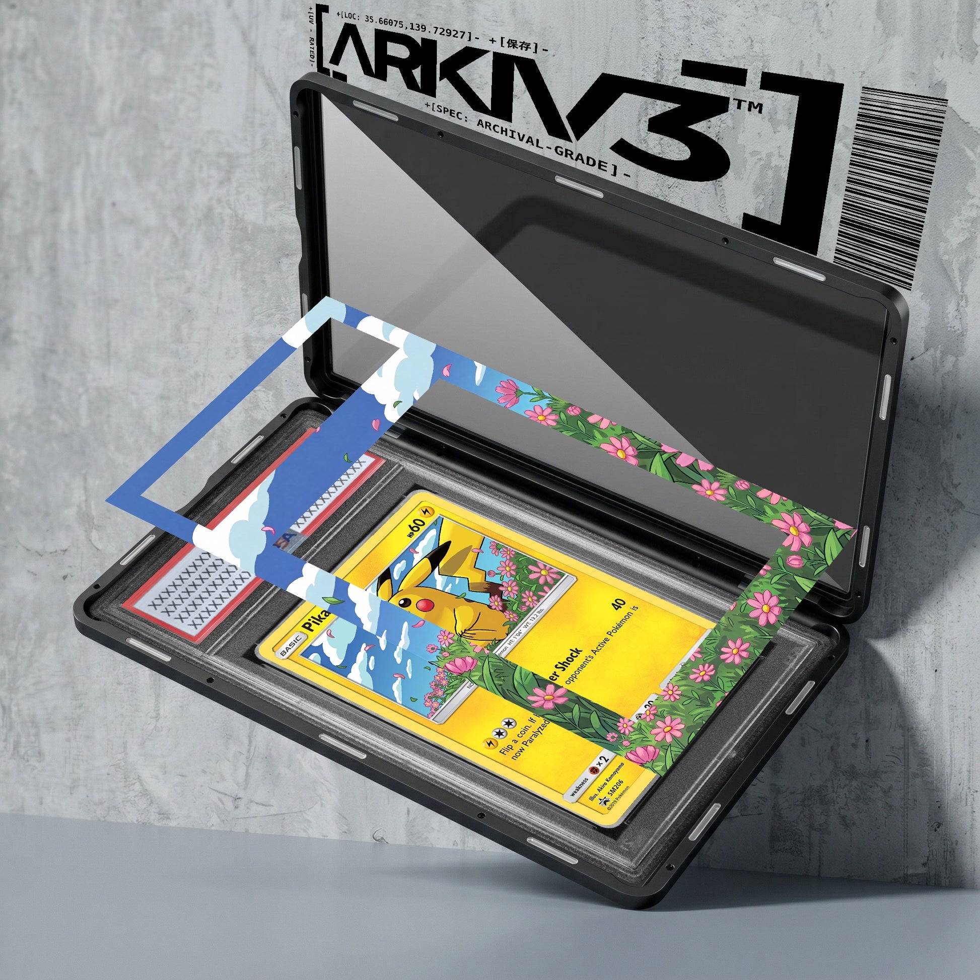 ARKIV3 PSA graded exploded mockup
