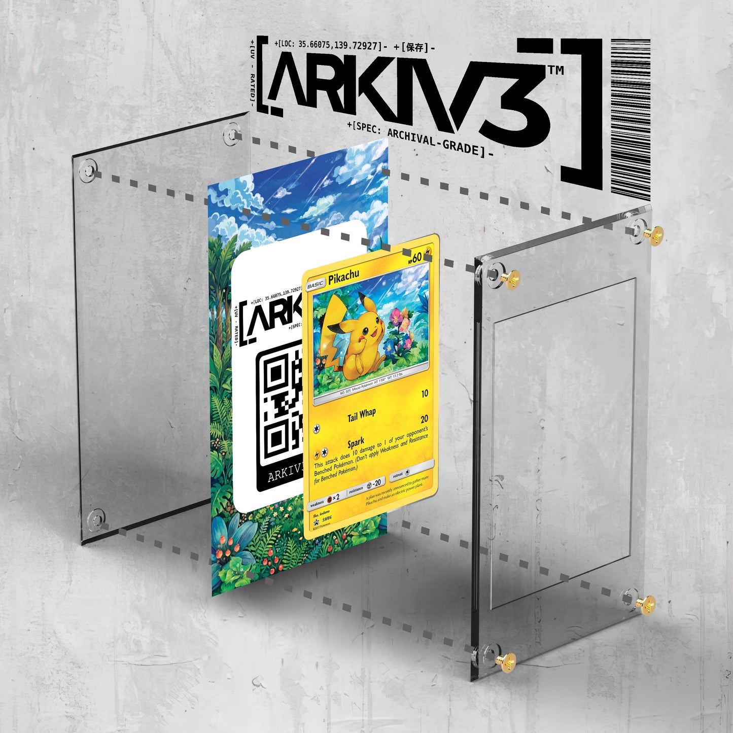 [UNIT: SM86] // Pikachu Extended Art Display Case - Raw