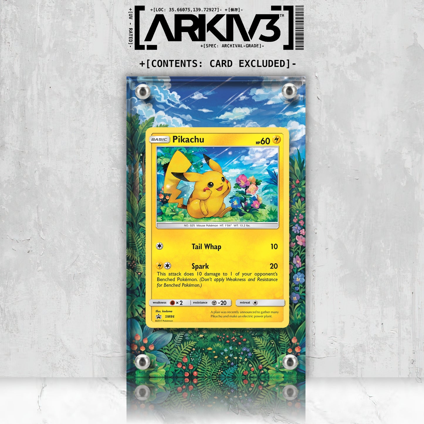 [UNIT: SM86] // Pikachu Extended Art Display Case - Raw
