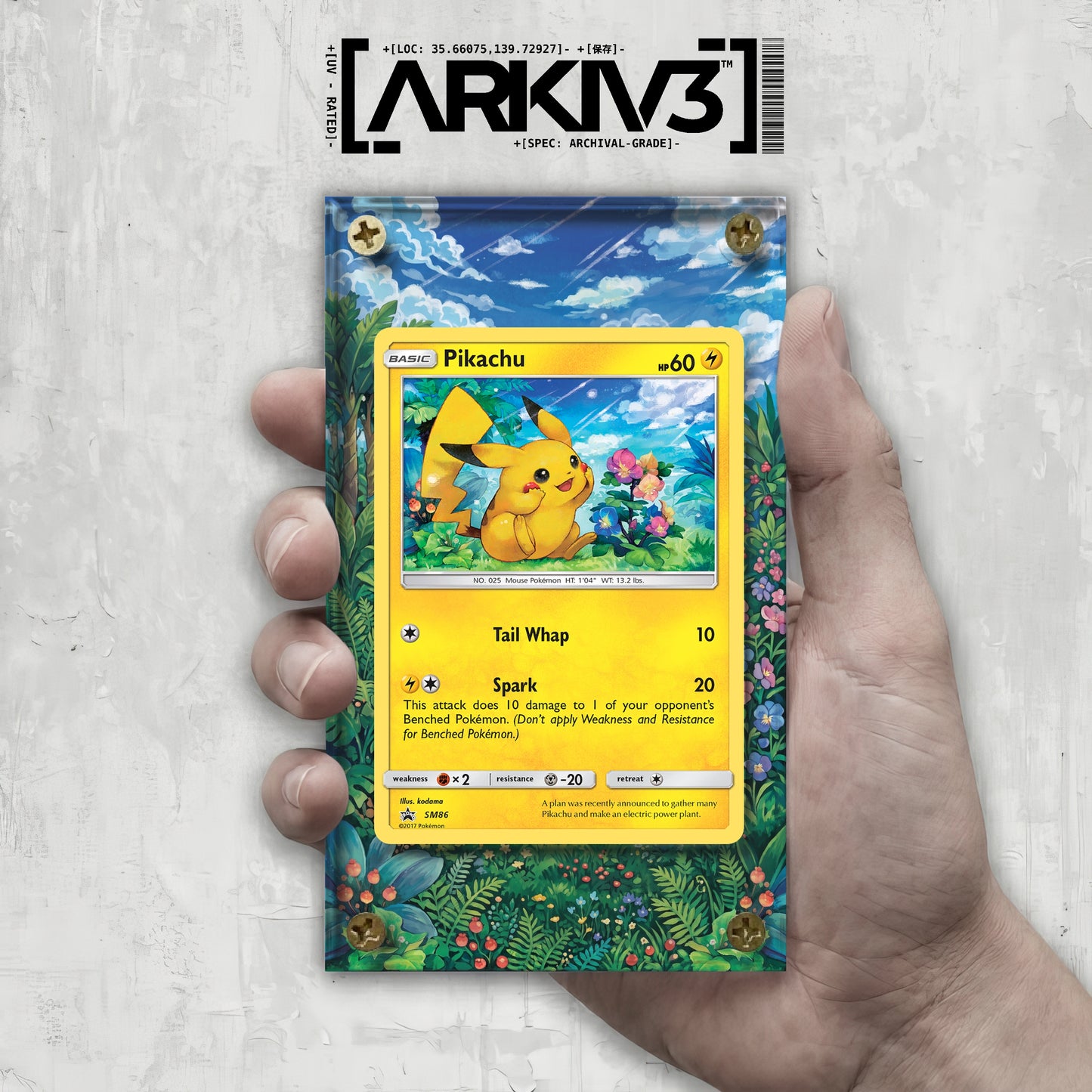 [UNIT: SM86] // Pikachu Extended Art Display Case - Raw