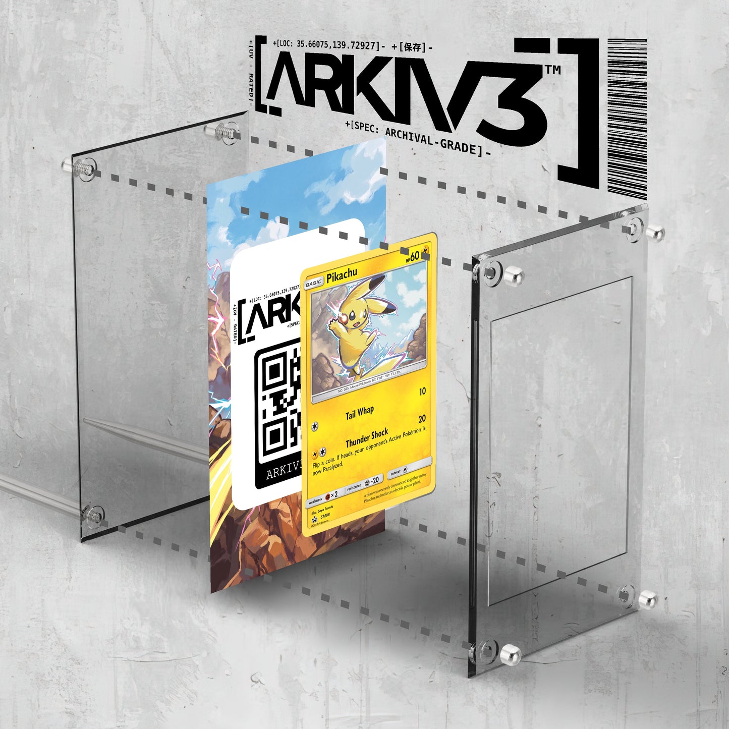 [UNIT: SM98] // Pikachu Extended Art Display Case - Raw
