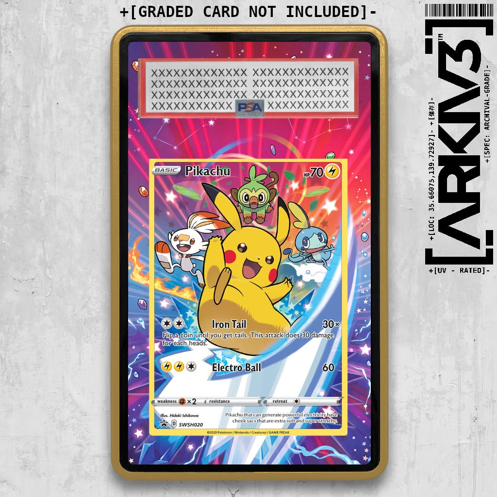 [UNIT: SWSH020] // Pikachu Extended Art Display Case - Graded
