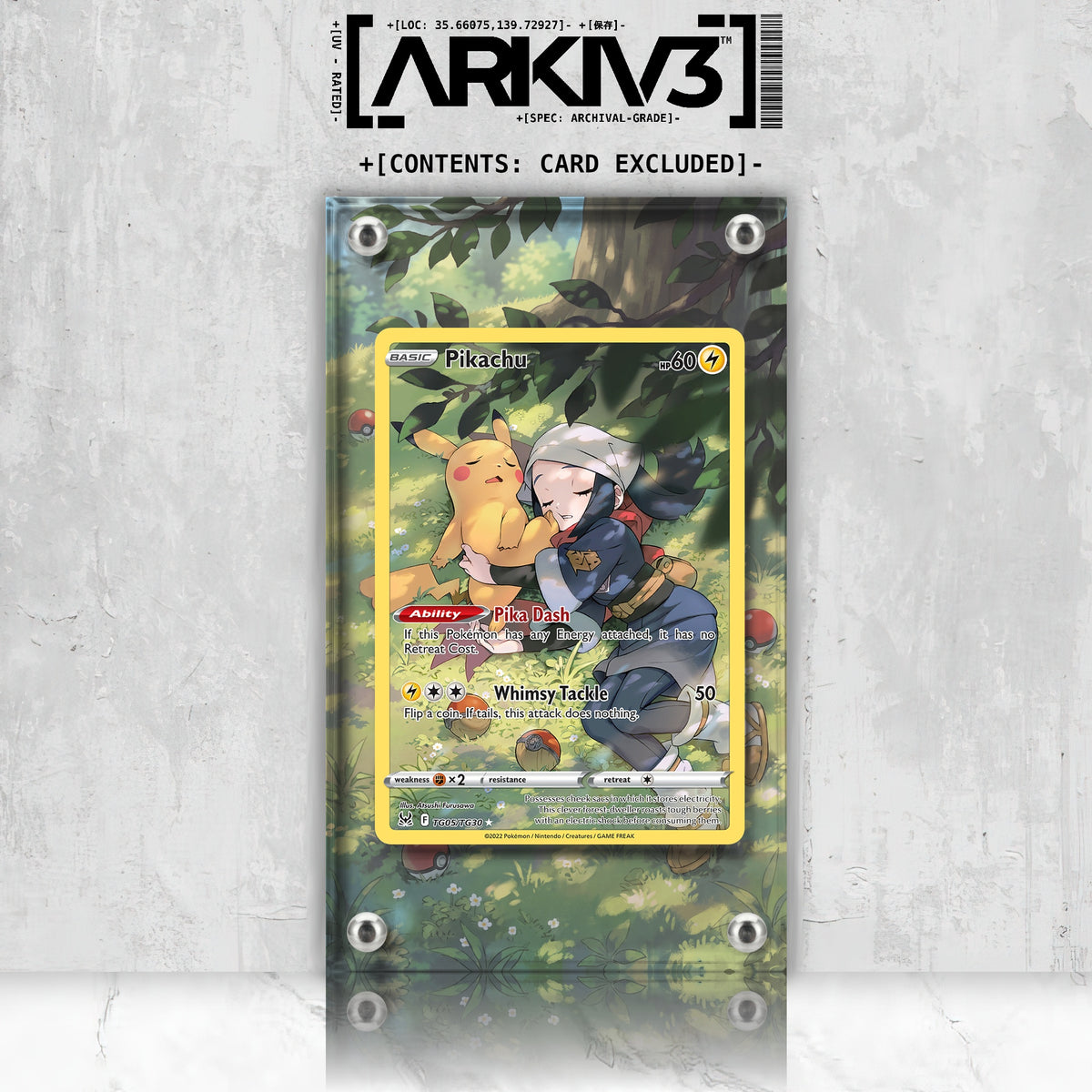 [UNIT: TG05/TG30] // Pikachu Extended Art Display Case - Raw